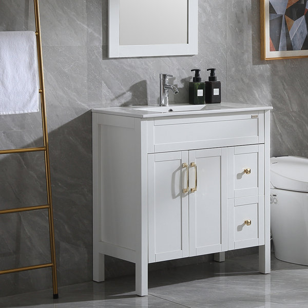 32" Single Bathroom Vanity Set with Mirror & Reviews Wayfair